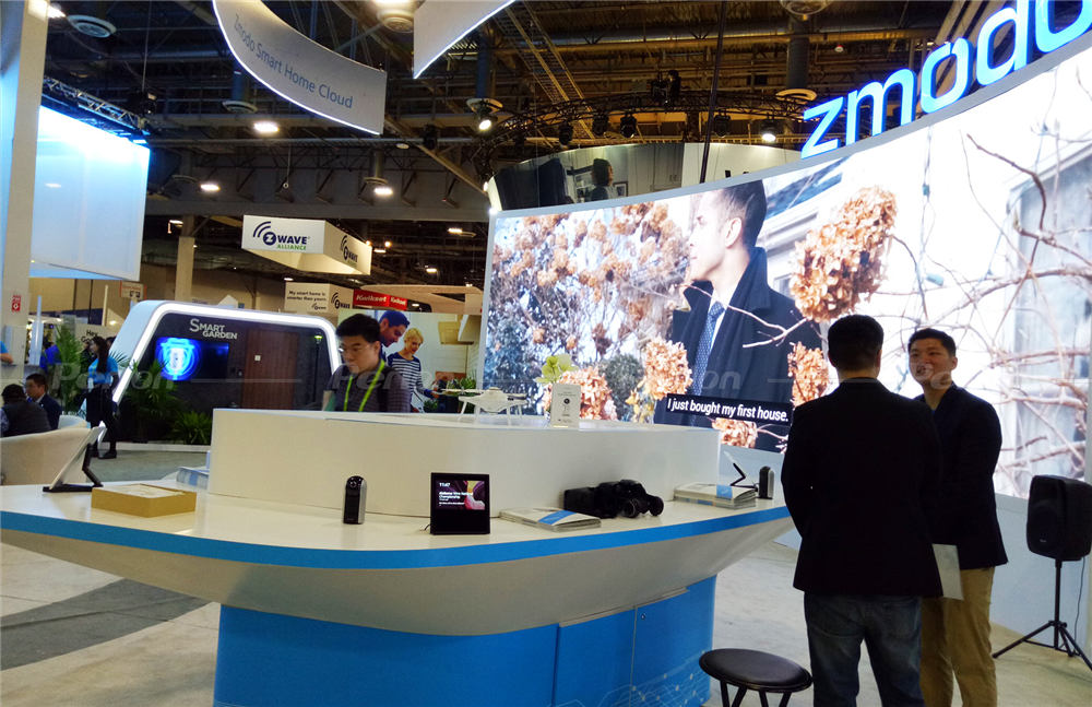 智美達(dá)美國(guó)展臺(tái)設(shè)計(jì)搭建